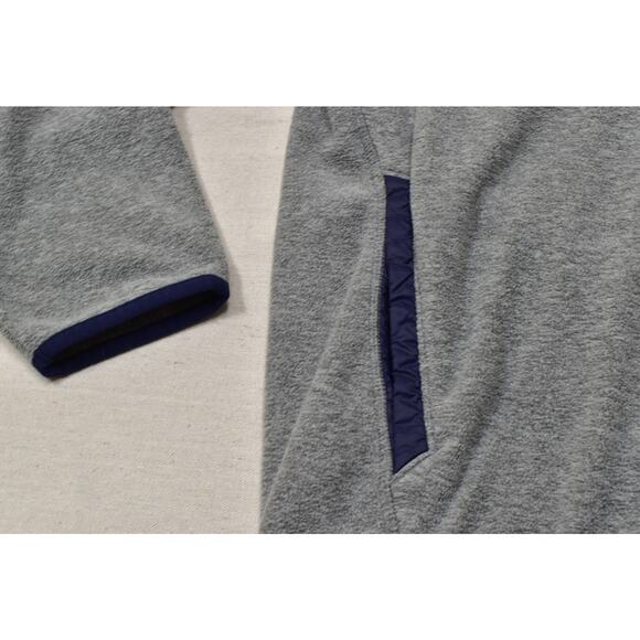 Eddie Bauer Men's Gray Fleece Snap Mock Neck Pullover Regular Size 2XL Polyester - Picture 4 of 8